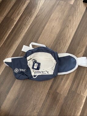NWT MSC Cruises white & blue Fanny pack waist bag